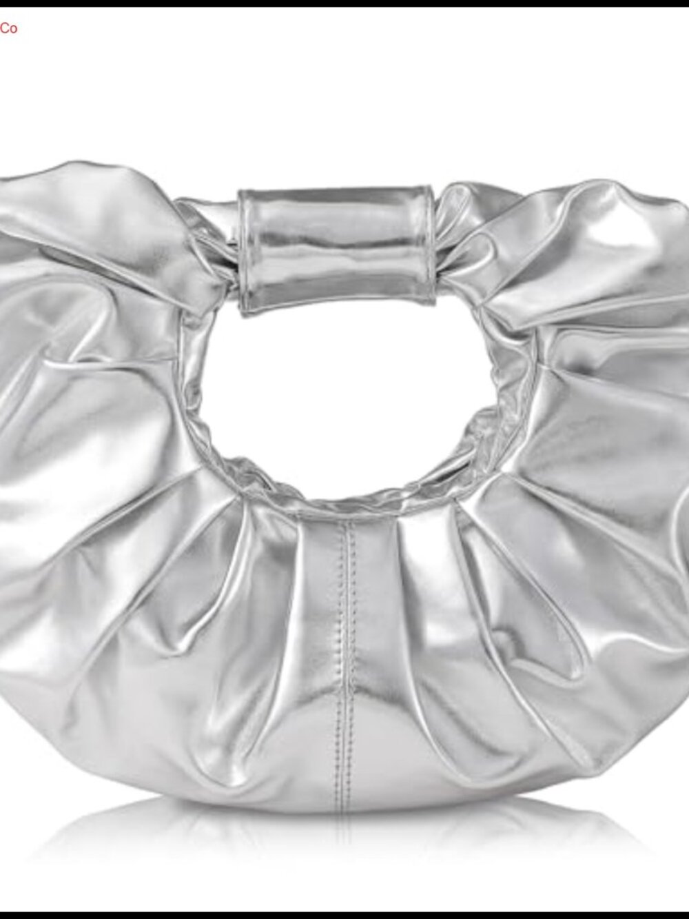 PU Leather Pleated Clutch Evening Bag for Women Formal Events